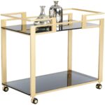 Avondale Bar Cart 4 Avondale Bar Cart 100593 100593 AVONDALE BAR CART GOLD 1