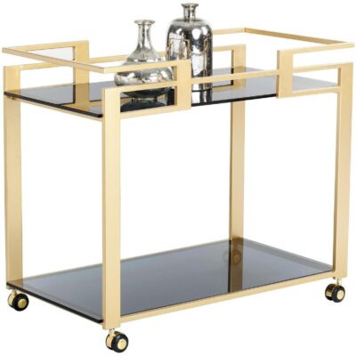 Avondale Bar Cart 100593 100593 AVONDALE BAR CART GOLD 1