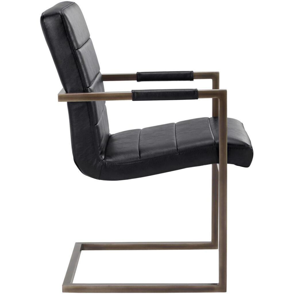 Jafar Dining Armchair - Vintage Black - Image 3