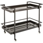 Livingston Bar Cart - Black 100913 100913 LIVINGSTON BAR TROLLEY 1