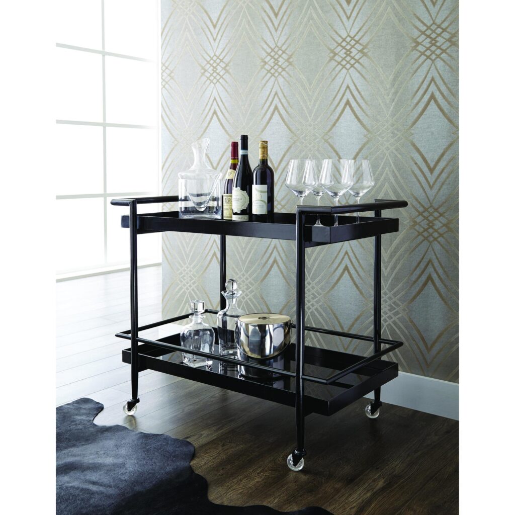 Livingston Bar Cart - Black - Image 3