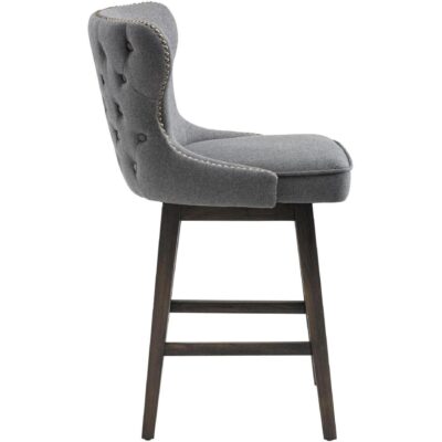 Ariana Swivel Counter Stool - Dark Grey 101153 101153 ARIANA SWIVEL COUNTER STOOL DARK GREY 2