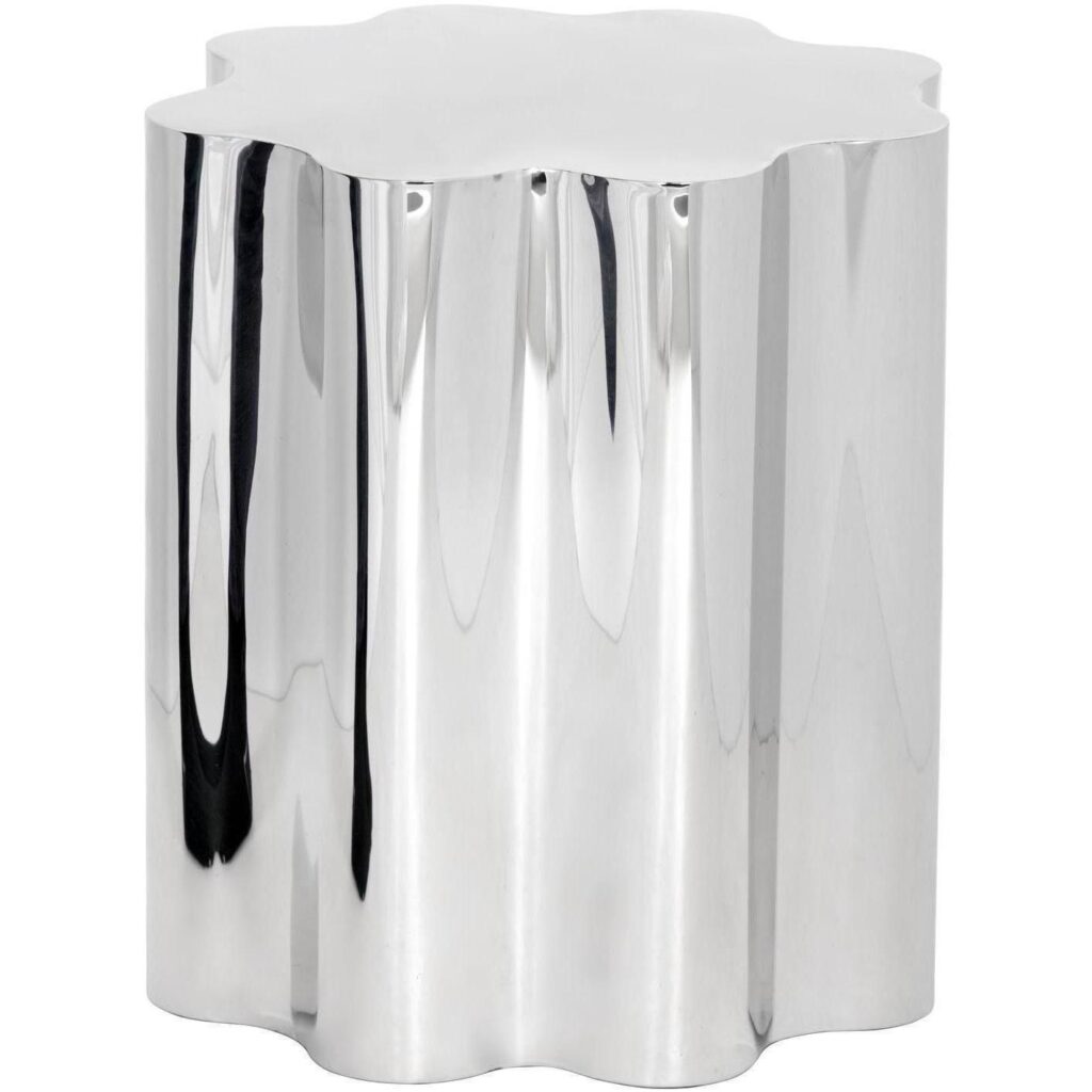 Dahlia End Table - Stainless Steel