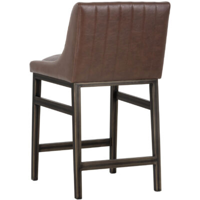 Halden Counter Stool - Vintage Cognac 101745 101745 HALDEN ARMLESS COUNTER STOOL BROWN 3