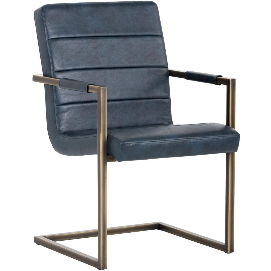 Jafar Dining Armchair - Vintage Blue