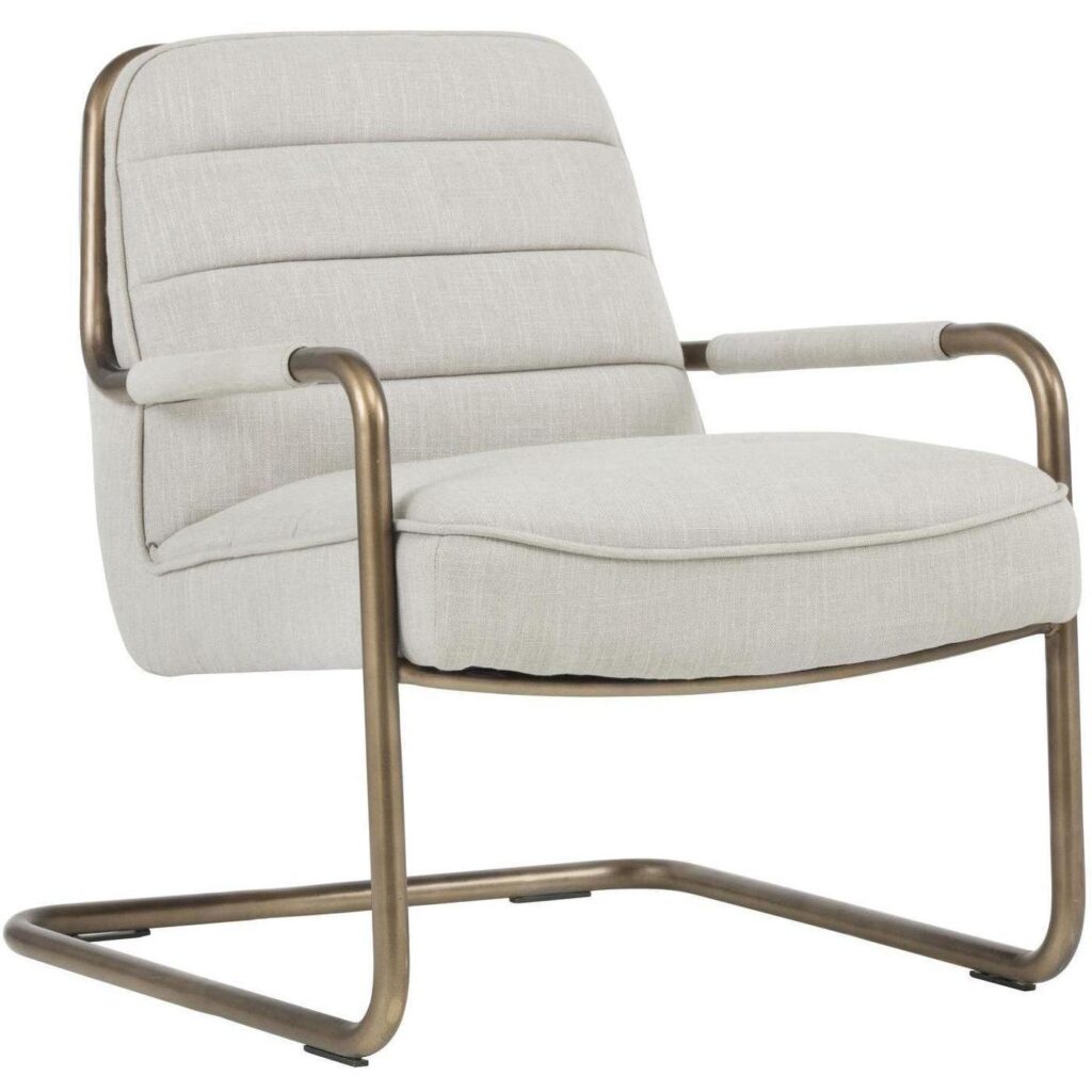 Lincoln Lounge Chair - Beige Linen