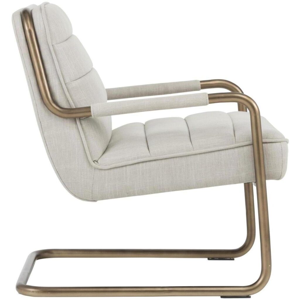 Lincoln Lounge Chair - Beige Linen - Image 2