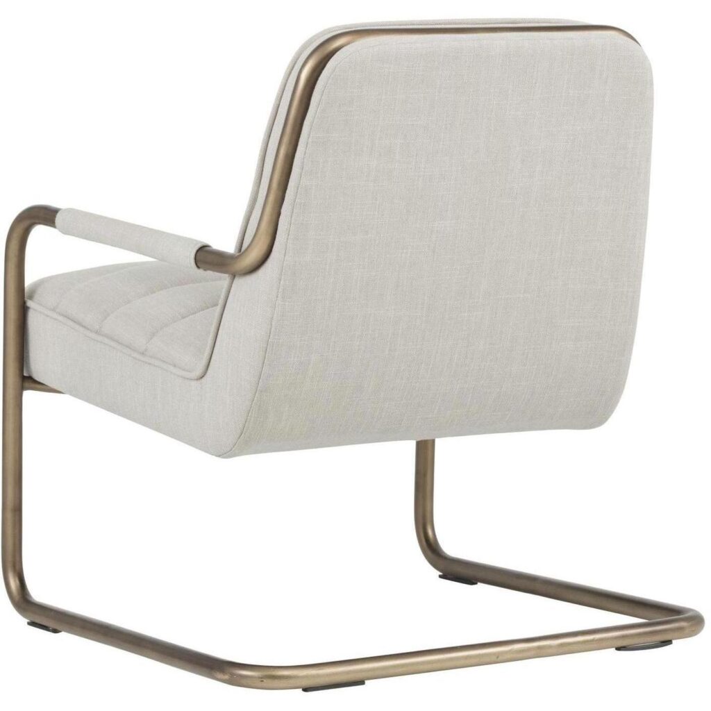 Lincoln Lounge Chair - Beige Linen - Image 3