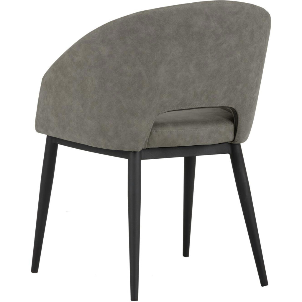 Thatcher Dining Armchair - Black - Antique Grey - Image 10