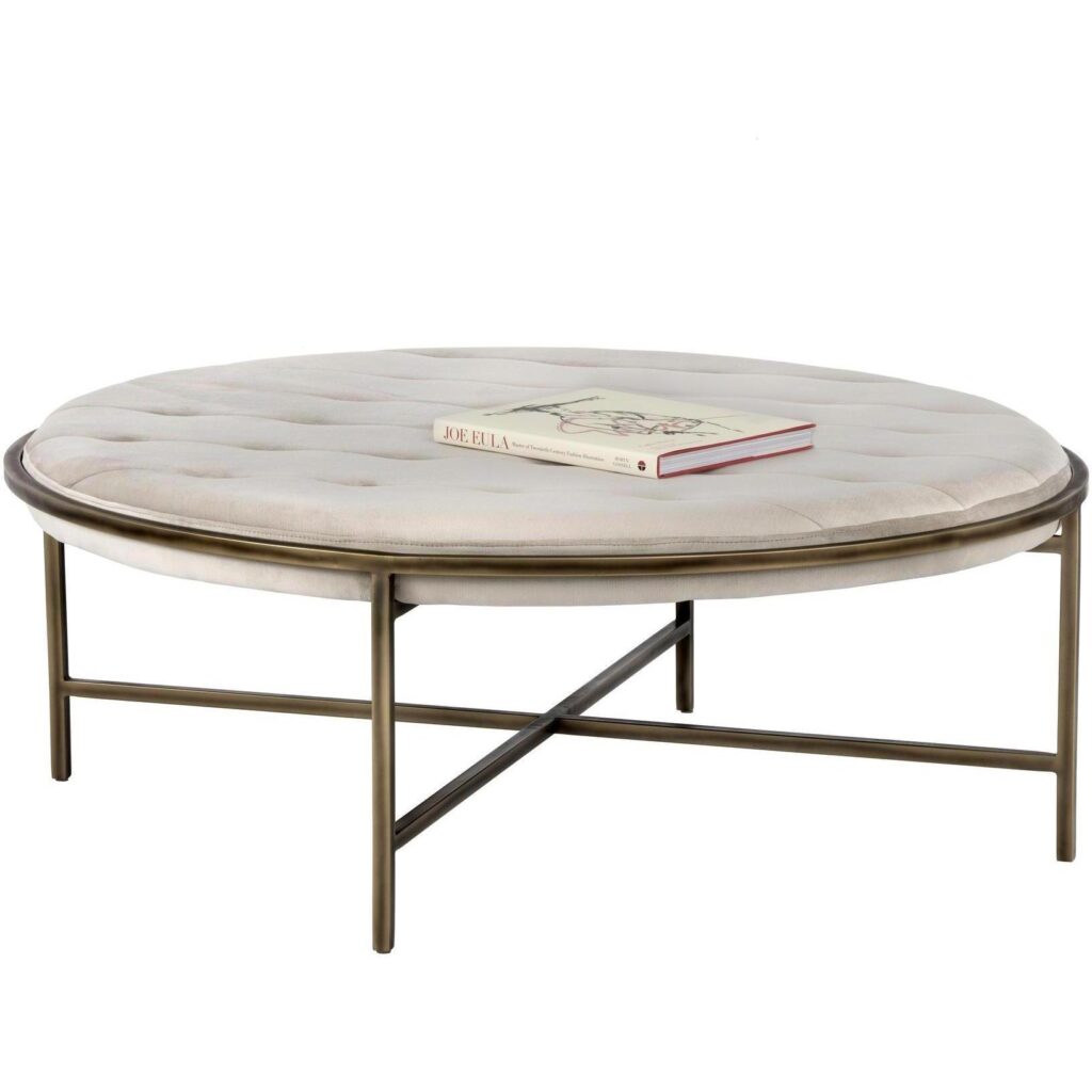 Ethel Ottoman - Round - Piccolo Prosecco