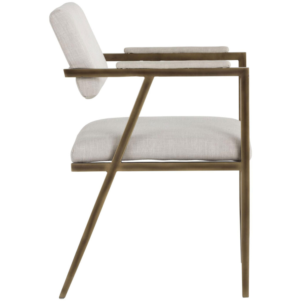 Ventouz Dining Armchair - Beige Linen - Image 2