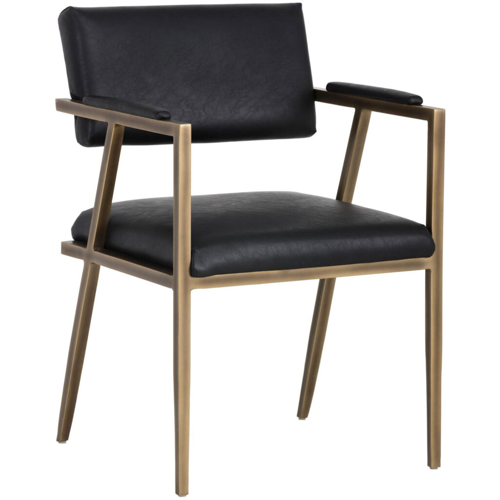 Ventouz Dining Armchair - Vintage Black