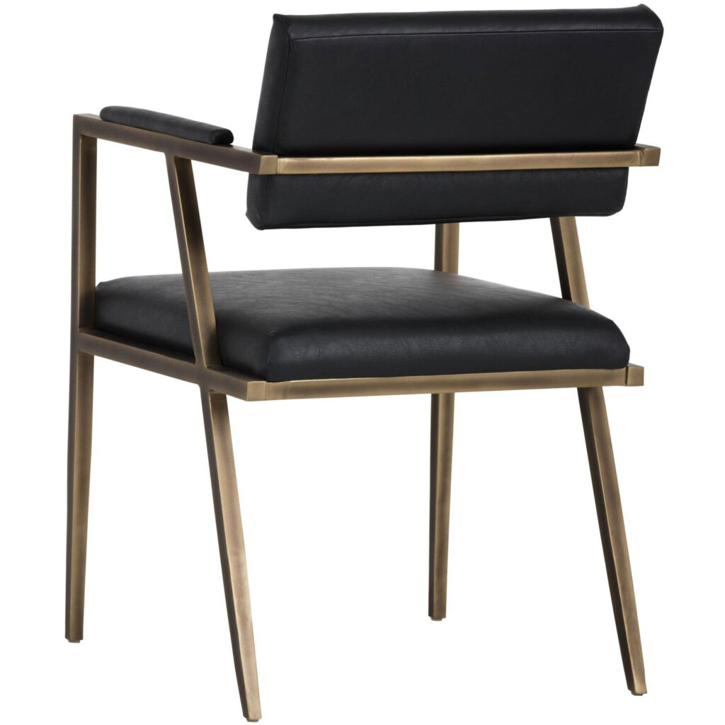 Ventouz Dining Armchair - Vintage Black - Image 3