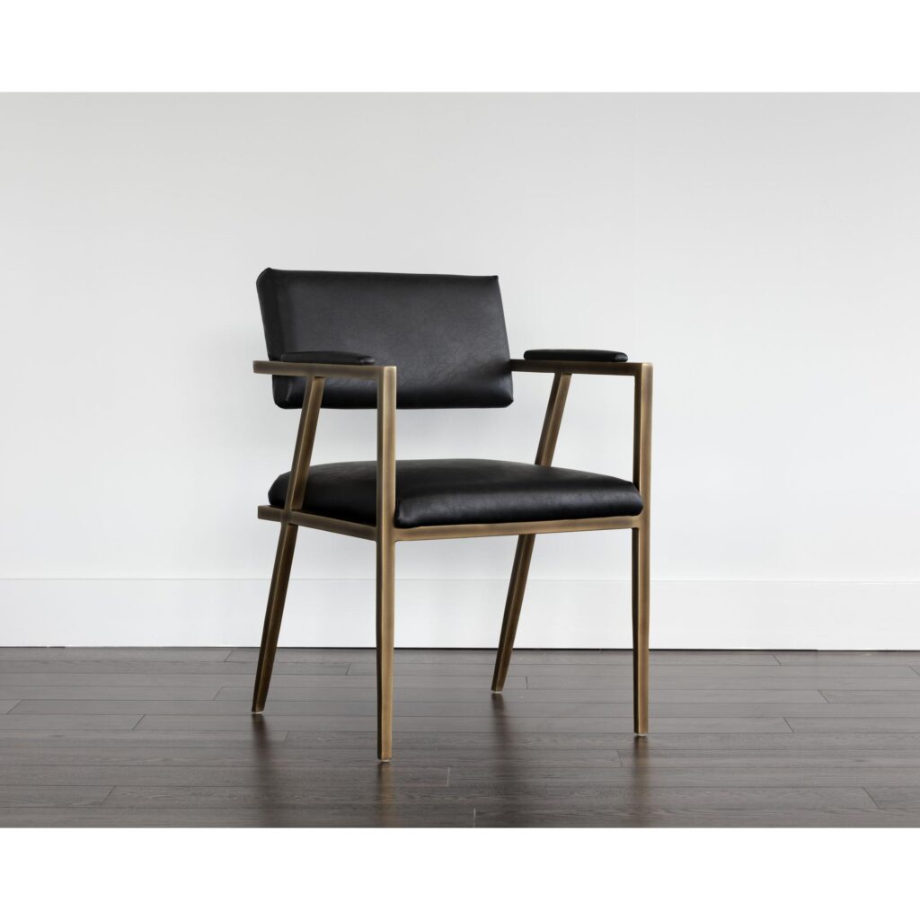 Ventouz Dining Armchair - Vintage Black - Image 4