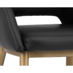 Thatcher Dining Armchair - Champagne Gold - Onyx 12 Thatcher Dining Armchair - Champagne Gold - Onyx 102797 102797 THATCHER DINING ARMCHAIR BLACK ANTIQUE GREY 6