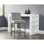 Leighland Counter Stool - Light Grey 7 Leighland Counter Stool - Light Grey 102822 102822 LEIGHLAND COUNTER STOOL LIGHT GREY 5