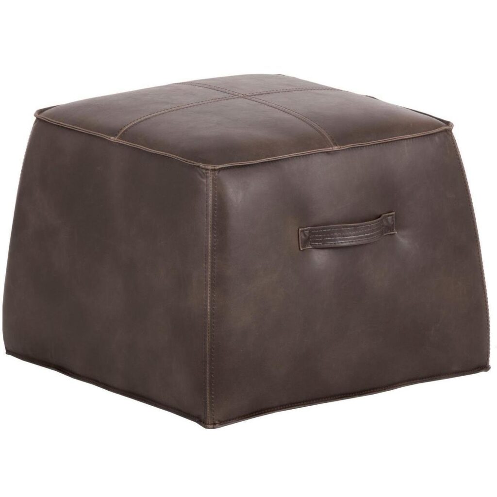 Aspen Ottoman - Havana Dark Brown