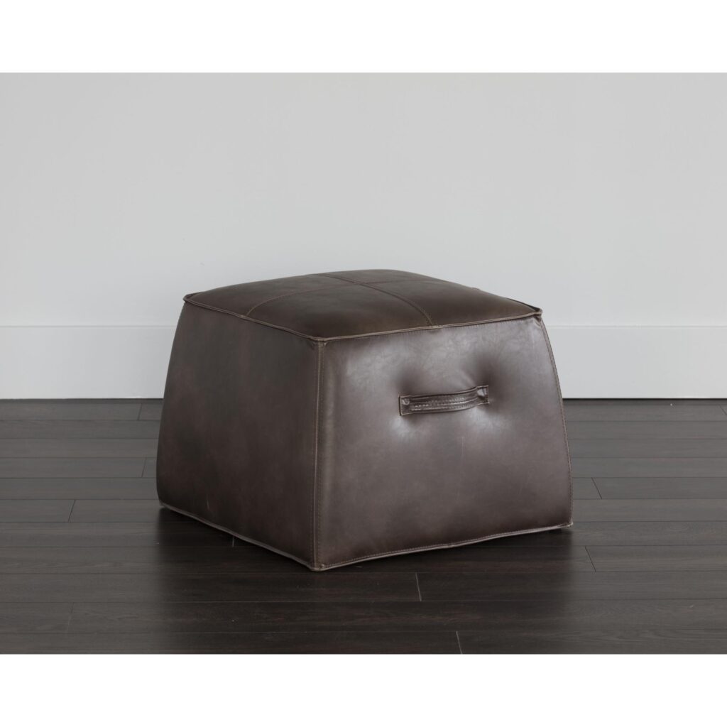 Aspen Ottoman - Havana Dark Brown - Image 4