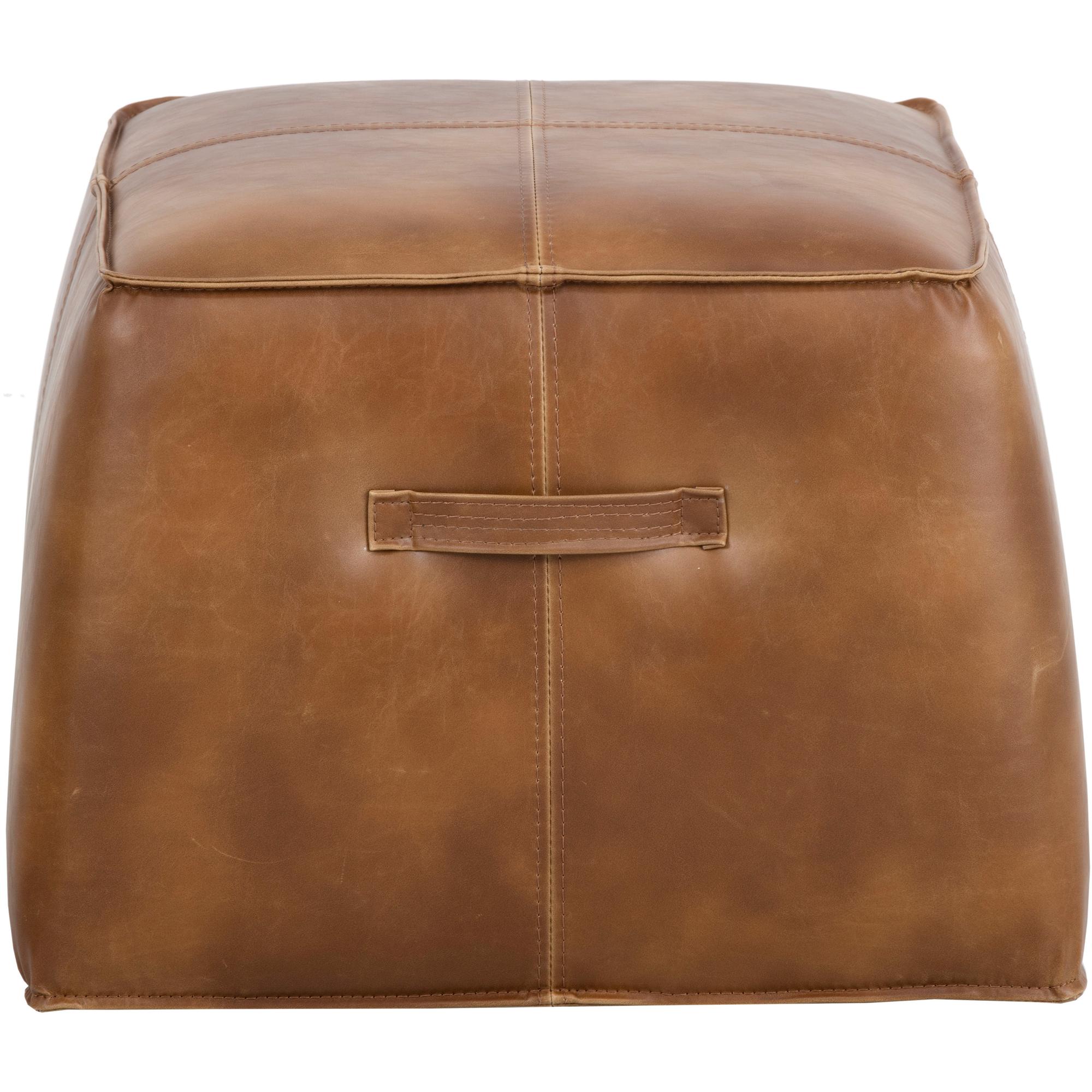 Aspen Ottoman - Tobacco Tan 2 Aspen Ottoman - Tobacco Tan - Image 2