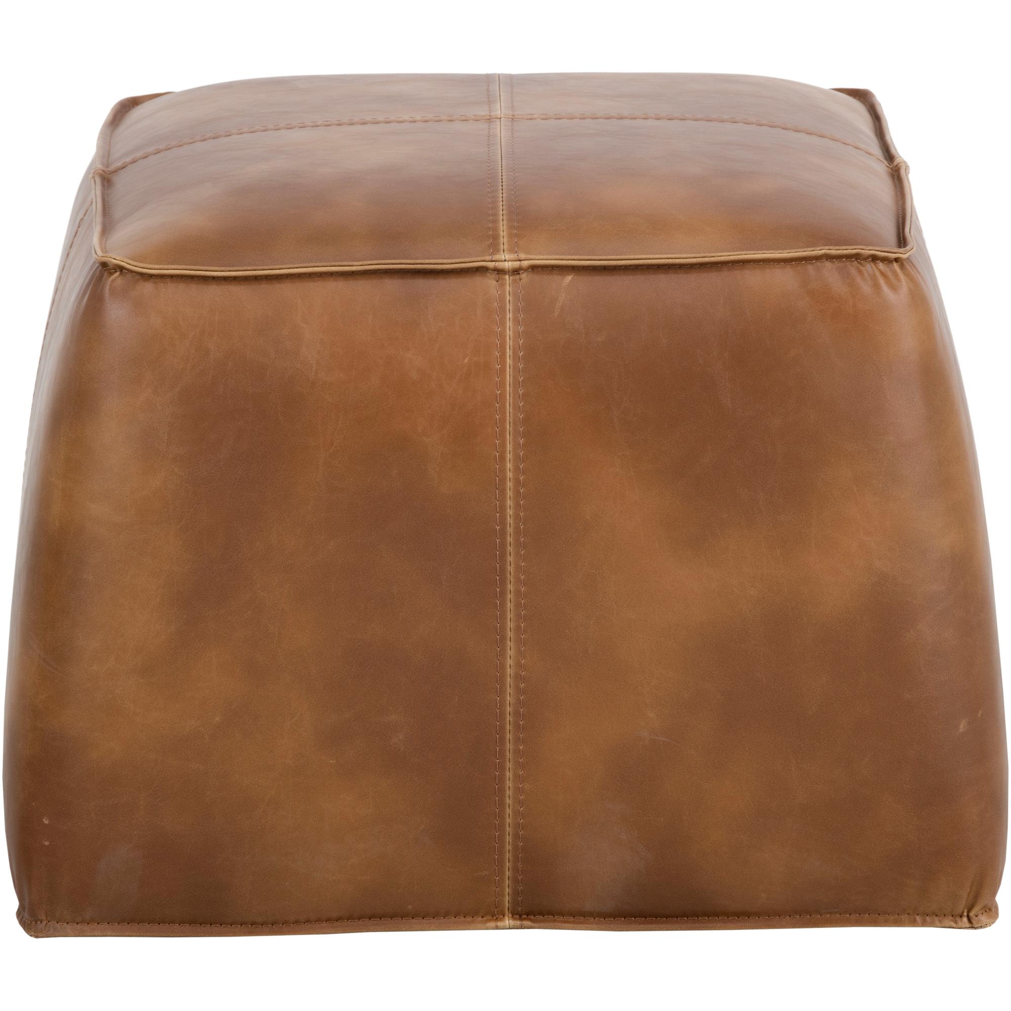 Aspen Ottoman - Tobacco Tan 3 Aspen Ottoman - Tobacco Tan - Image 3