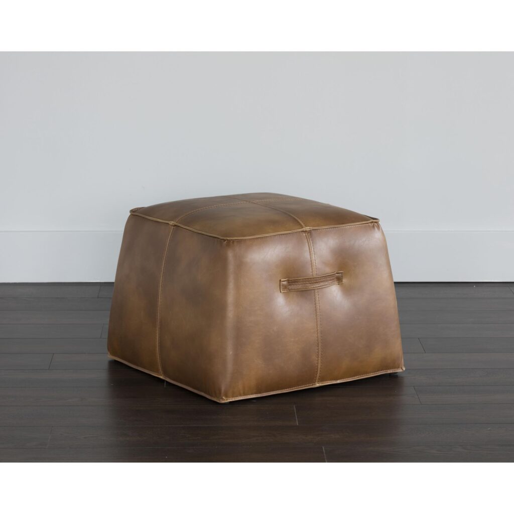 Aspen Ottoman - Tobacco Tan - Image 4