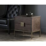 Jade Nightstand - Antique Brass - Dark Mango 9 Jade Nightstand - Antique Brass - Dark Mango 102922 102922 JADE NIGHTSTAND 5