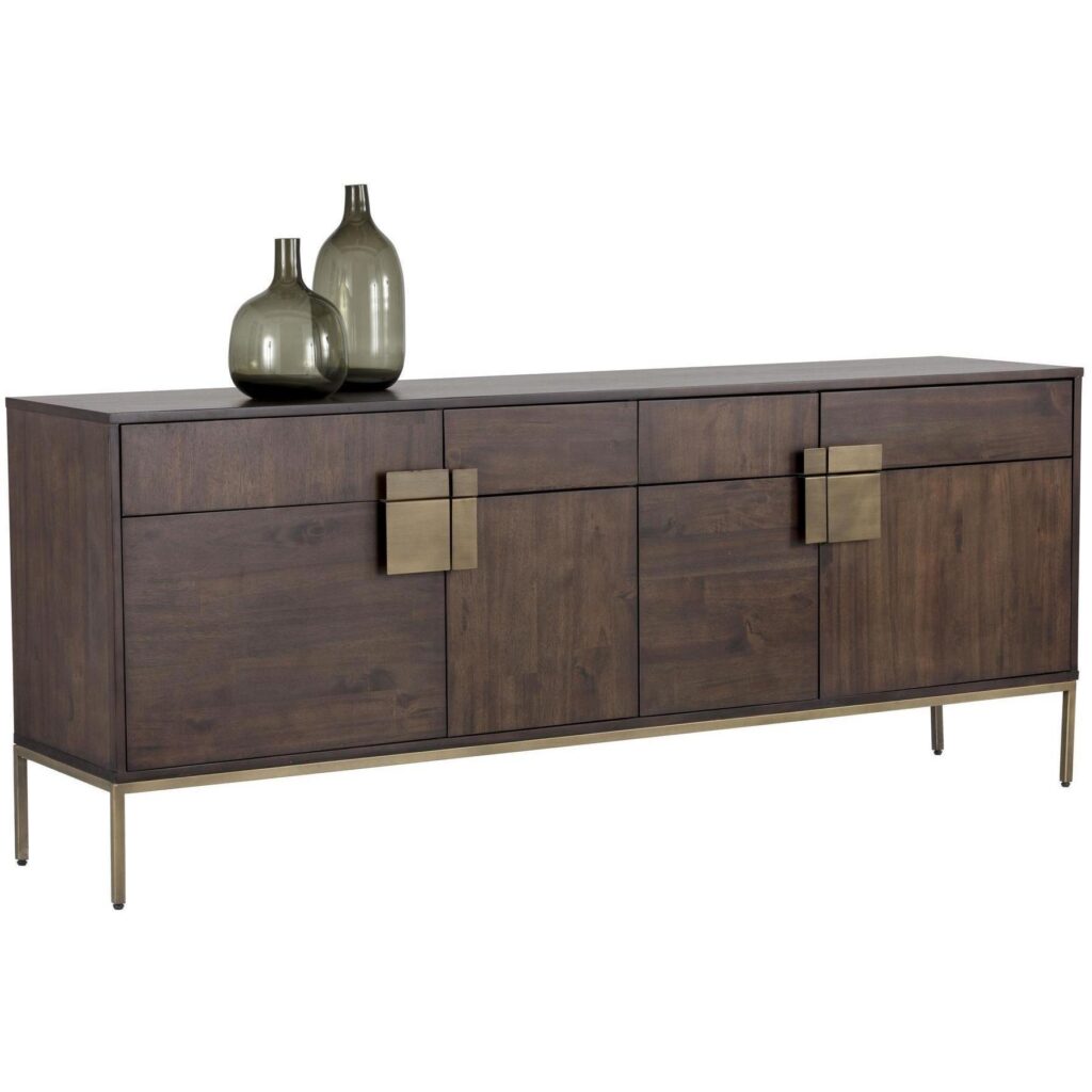 Jade Sideboard - Antique Brass - Dark Mango