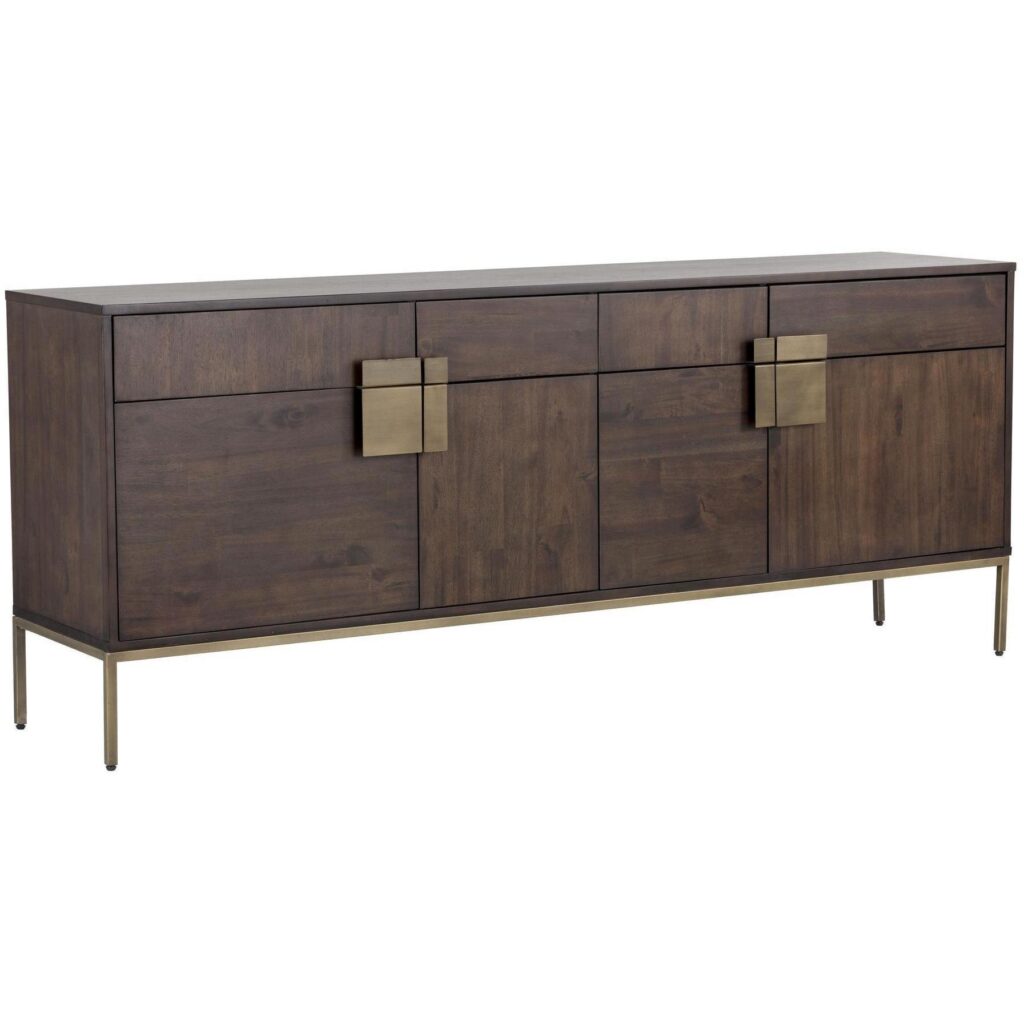 Jade Sideboard - Antique Brass - Dark Mango - Image 2