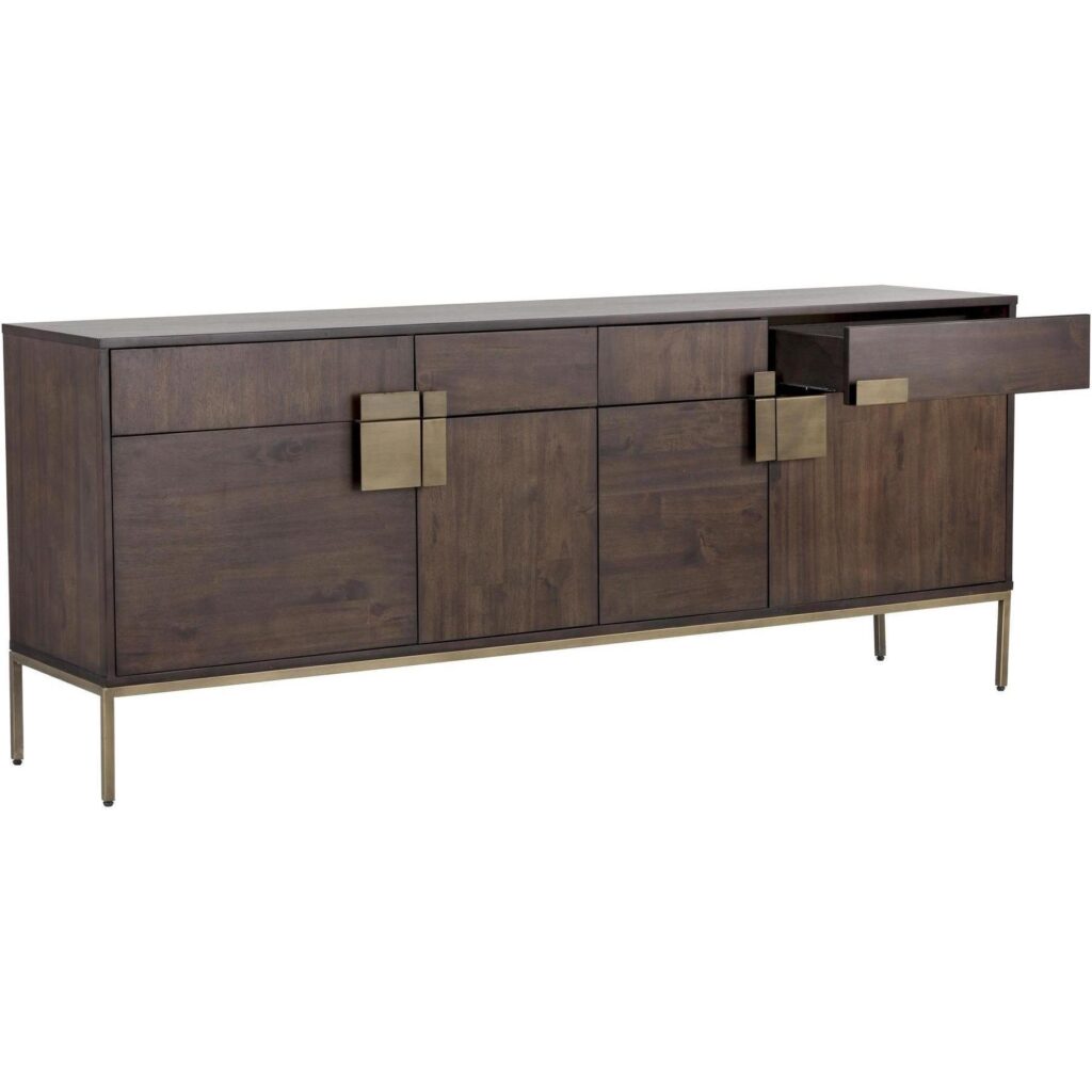 Jade Sideboard - Antique Brass - Dark Mango - Image 3