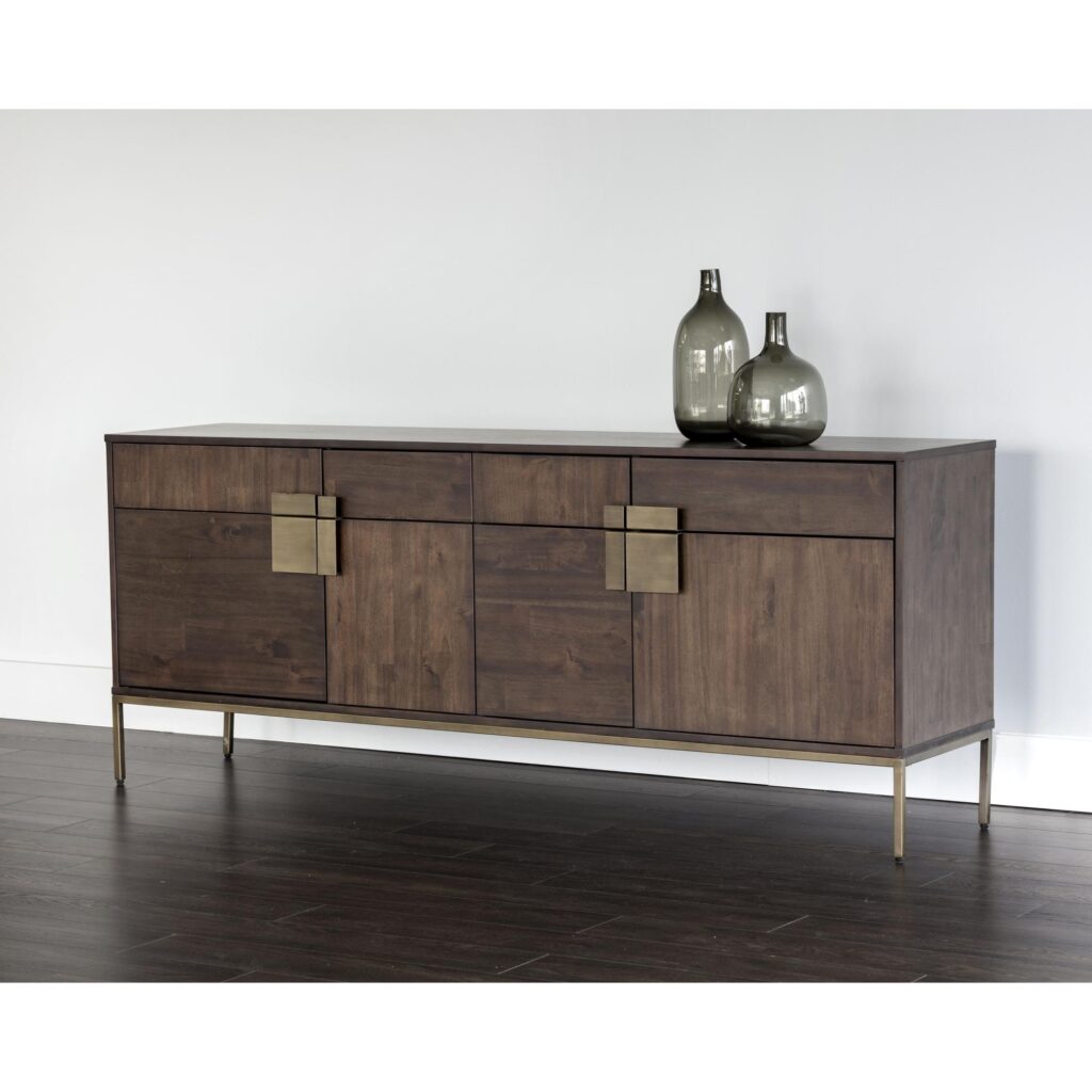 Jade Sideboard - Antique Brass - Dark Mango - Image 4