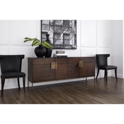 Jade Sideboard - Antique Brass - Dark Mango 102927 102927 JADE SIDEBOARD BROWN 10a