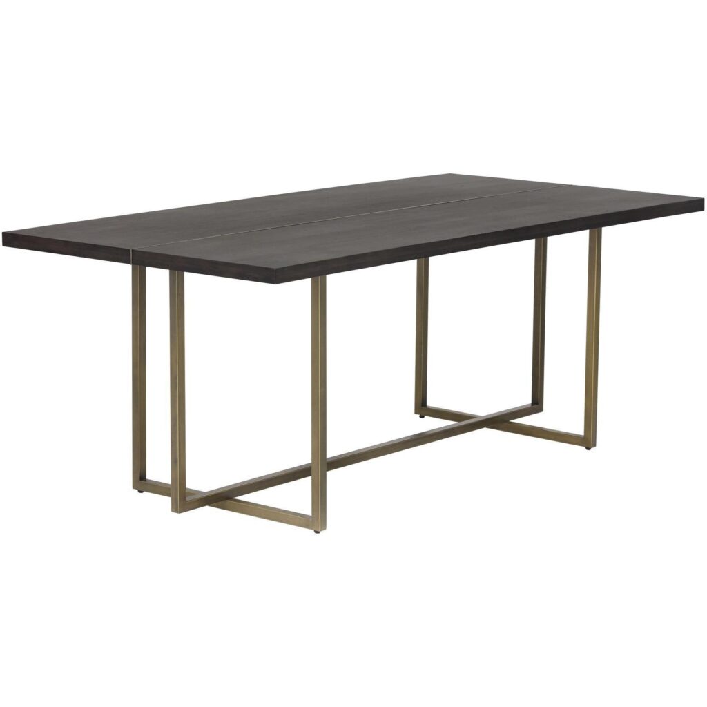 Jade Dining Table - Antique Brass - Dark Mango - 79" - Image 3