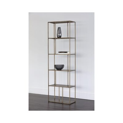 Eiffel Bookcase - Small - Antique Brass 102939 102939 EIFFEL BOOKCASE 5A