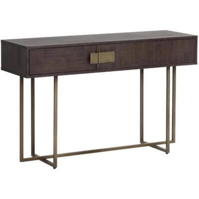 Jade Console Table - Antique Brass - Dark Mango 102984 102984 JADE CONSOLE TABLE 1