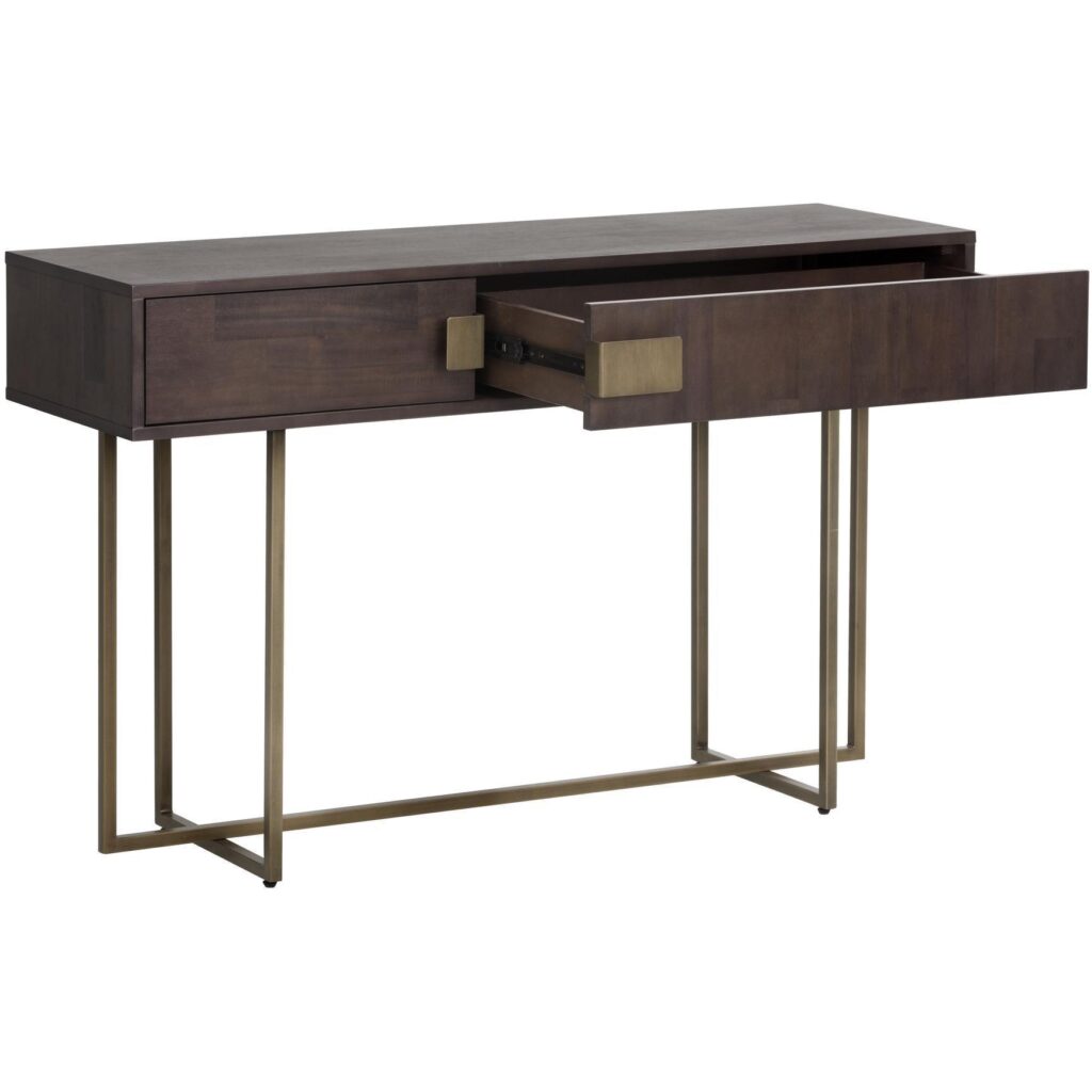 Jade Console Table - Antique Brass - Dark Mango - Image 3