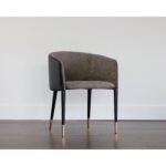 Asher Dining Armchair - Sparrow Grey / Napa Black 10 Asher Dining Armchair - Sparrow Grey / Napa Black 103149 103149 ASHER CLUB CHAIR 5