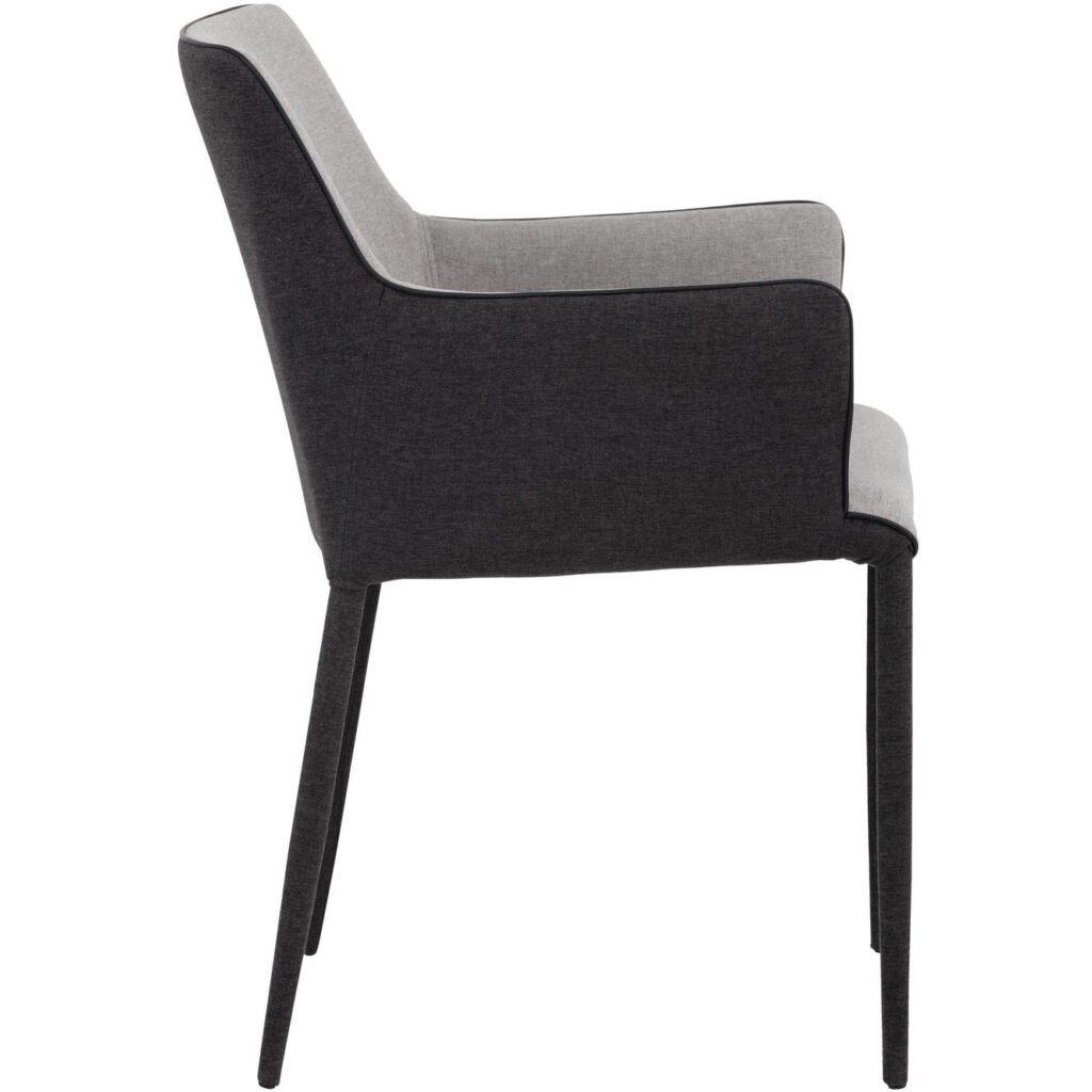 Renee Dining Armchair - Armour Grey / Dark Slate - Image 2