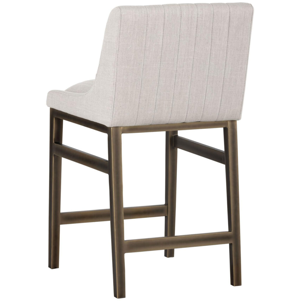 Halden Counter Stool - Beige Linen - Image 3