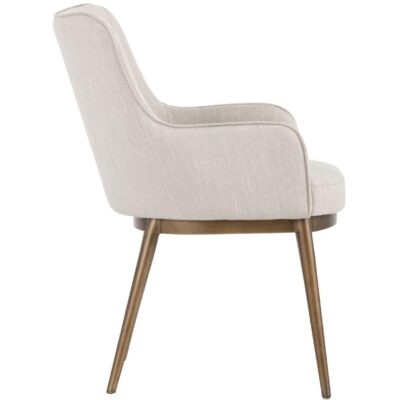 Franklin Dining Armchair - Beige Linen 103197 103197 FRANKLIN DINING CHAIR 2