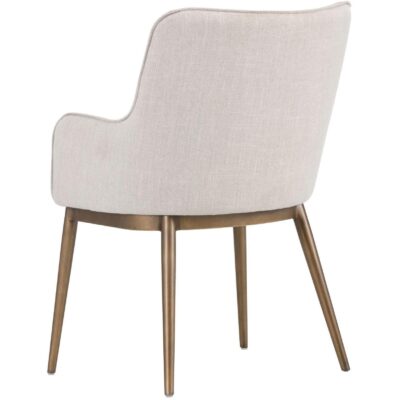 Franklin Dining Armchair - Beige Linen 103197 103197 FRANKLIN DINING CHAIR 3