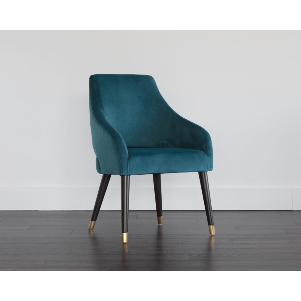 Adelaide Dining Armchair - Timeless Teal - Image 5