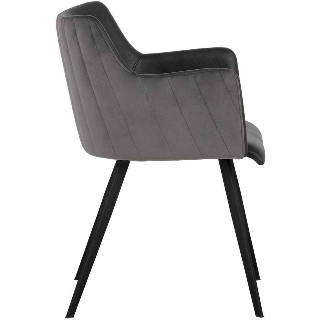 Griffin Dining Armchair - Town Grey / Roman Grey - Image 2