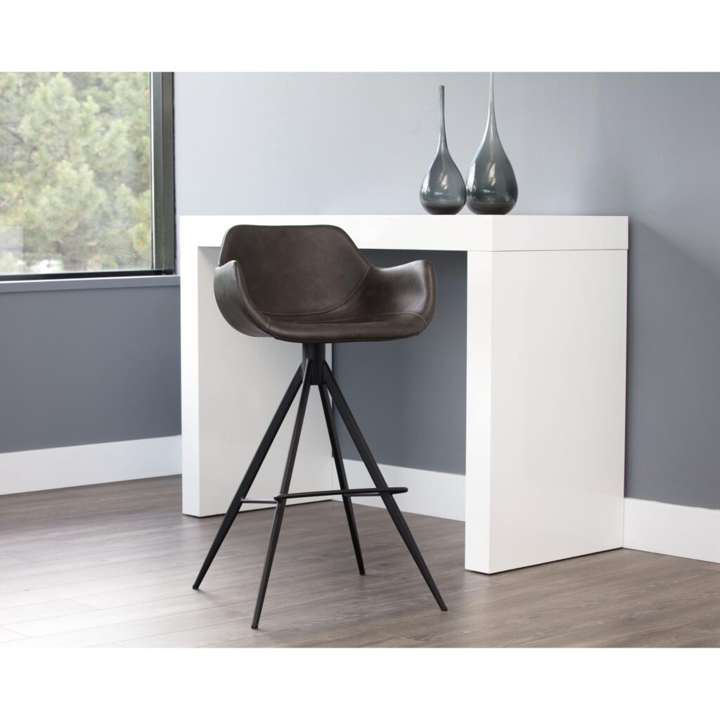 Owen Swivel Barstool - Town Grey - Image 4