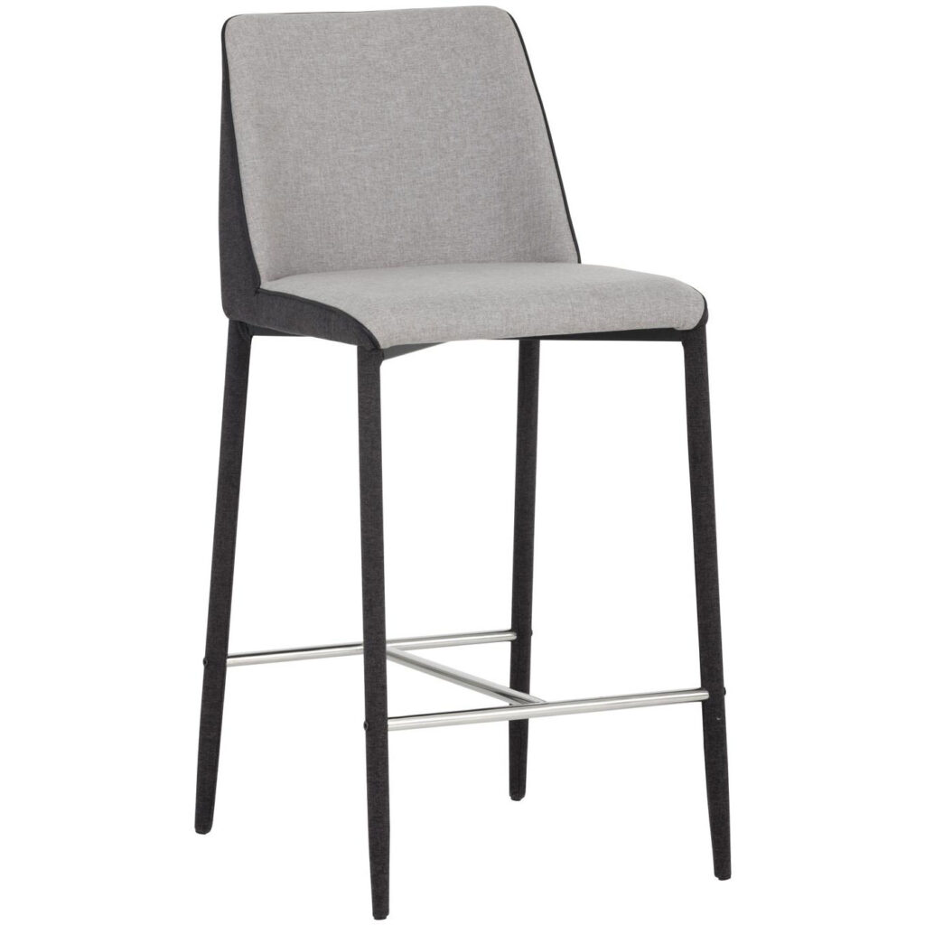 Renee Counter Stool - Armour Grey / Dark Slate