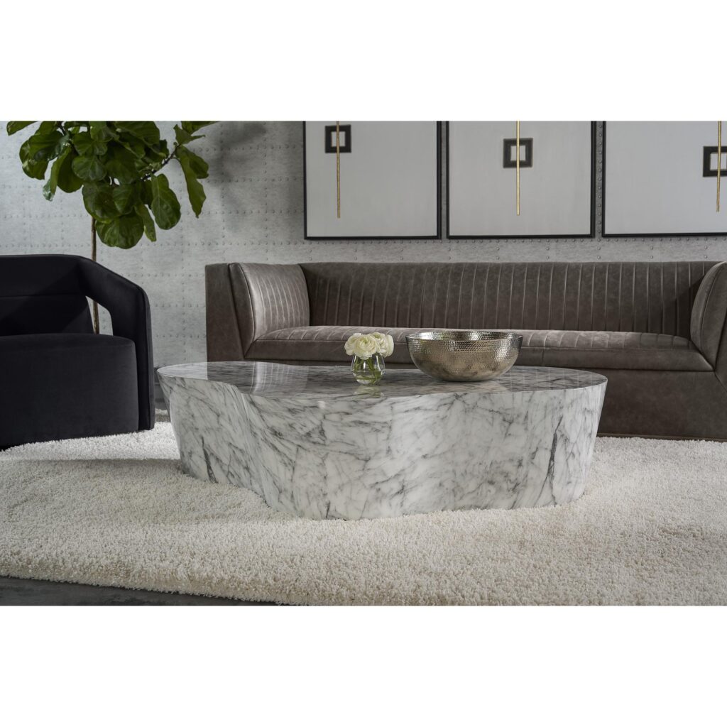 Ava Coffee Table - Marble Look - Image 5