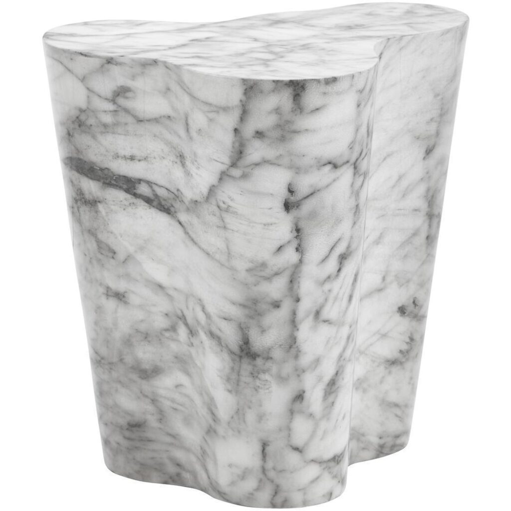 Ava End Table - Small - Marble Look - Image 2