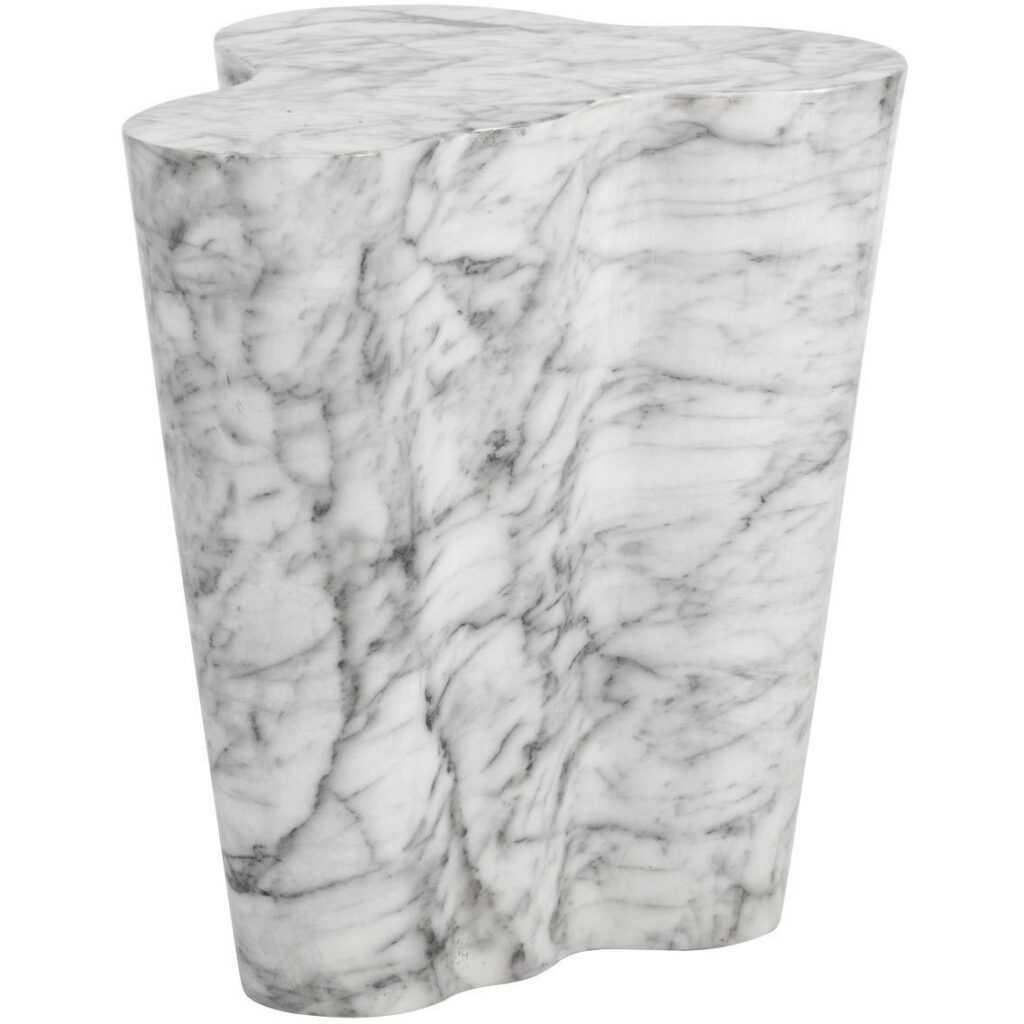 Ava End Table - Large - Marble Look - Image 3