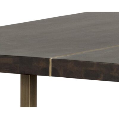 Donnelly Dining Table - Antique Brass - Dark Mango - 95" 103315 103315 DONNELLY DINING TABLE 7