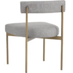 Seneca Dining Chair - Antique Brass - Arena Cement 10 Seneca Dining Chair - Antique Brass - Arena Cement 103362 103362 SENECA DINING CHAIR 3