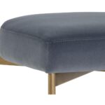 Seneca Dining Chair - Antique Brass - Velvet Slate 11 Seneca Dining Chair - Antique Brass - Velvet Slate 103365 103365 SENECA DINING CHAIR VELVET SLATE FABRIC 6